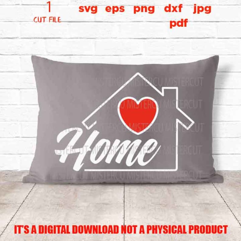 Download Home with love heart svg home sign vector design svg DxF ...