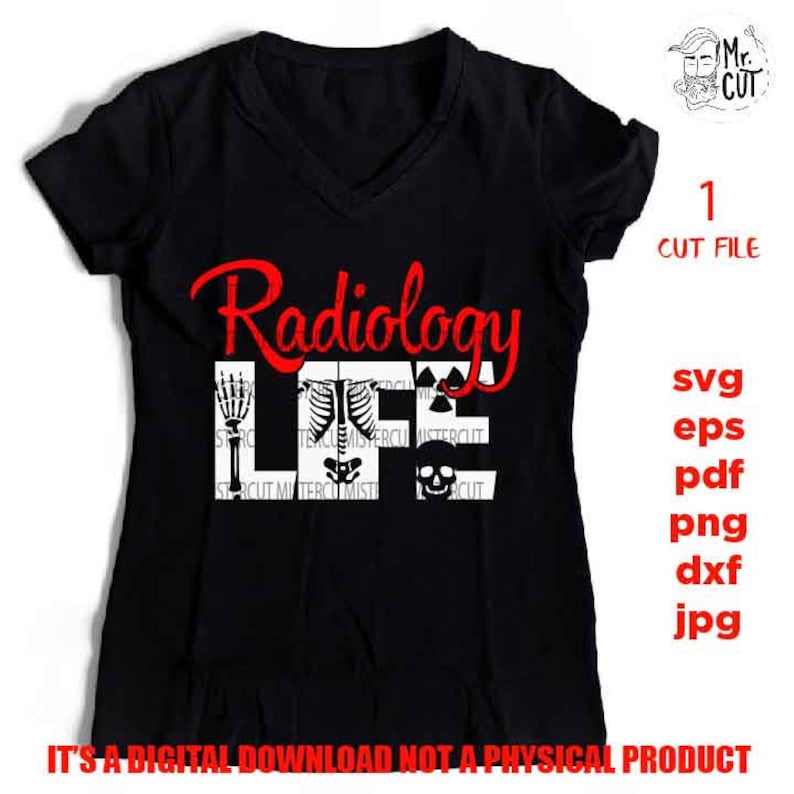 Radiology life shirt vector design svg radiology svg eps Etsy