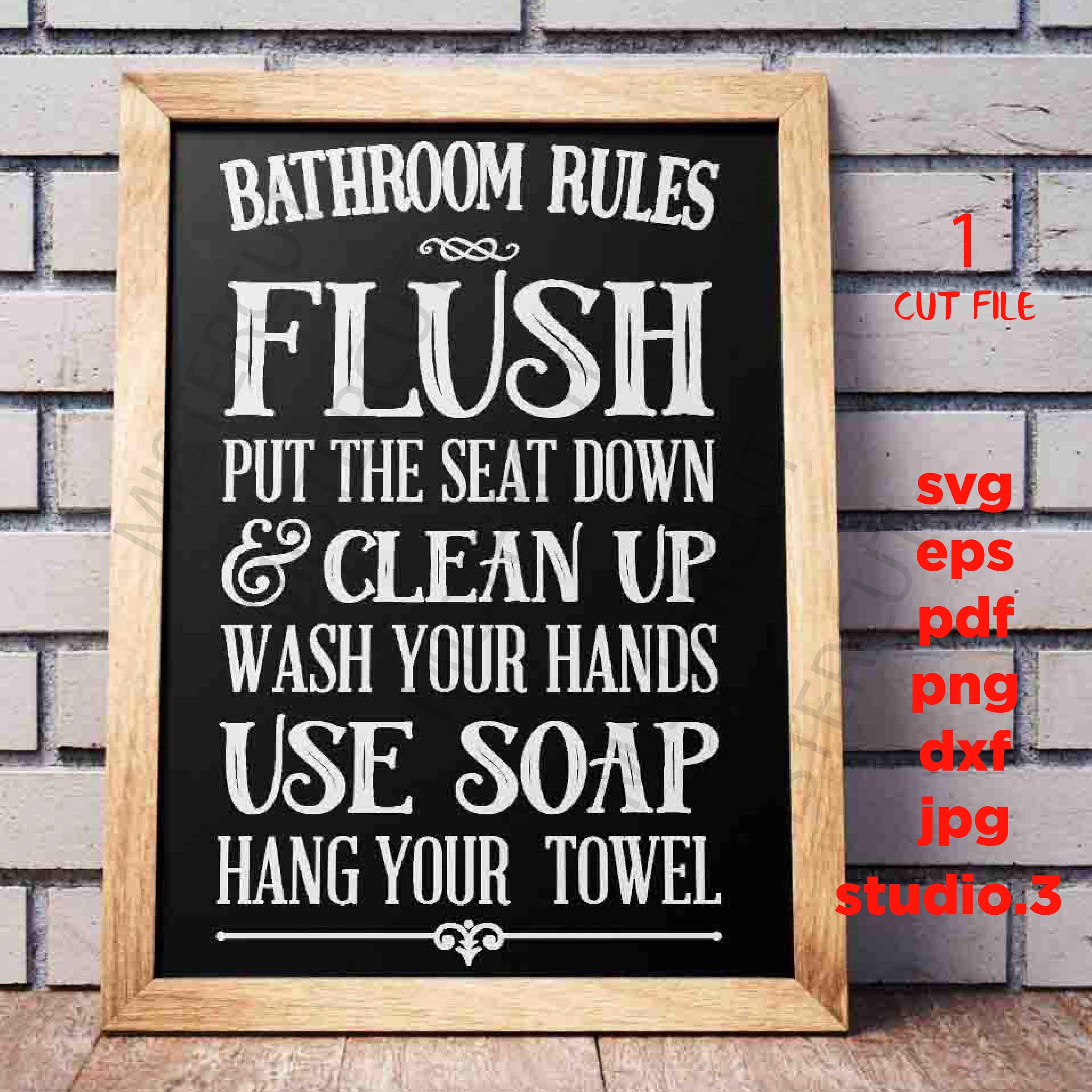 Toilet Rules SVG