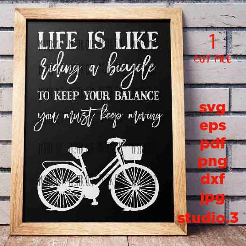 Download Art Collectibles Clip Art Vintage Bicycle Svg Bicycle Svg Farmhouse Bicycle Sign Svg Life Is Like Riding A Bicycle Svg Png Svg Cut File Eps Dxf Jpg Reverse