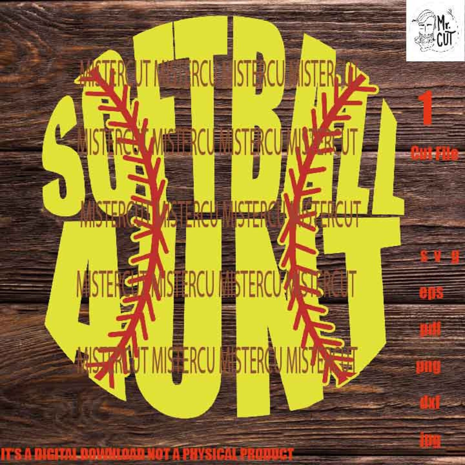 Softball Aunt Svg Svg PNG Dxf Pdf Png Sublimation Etsy