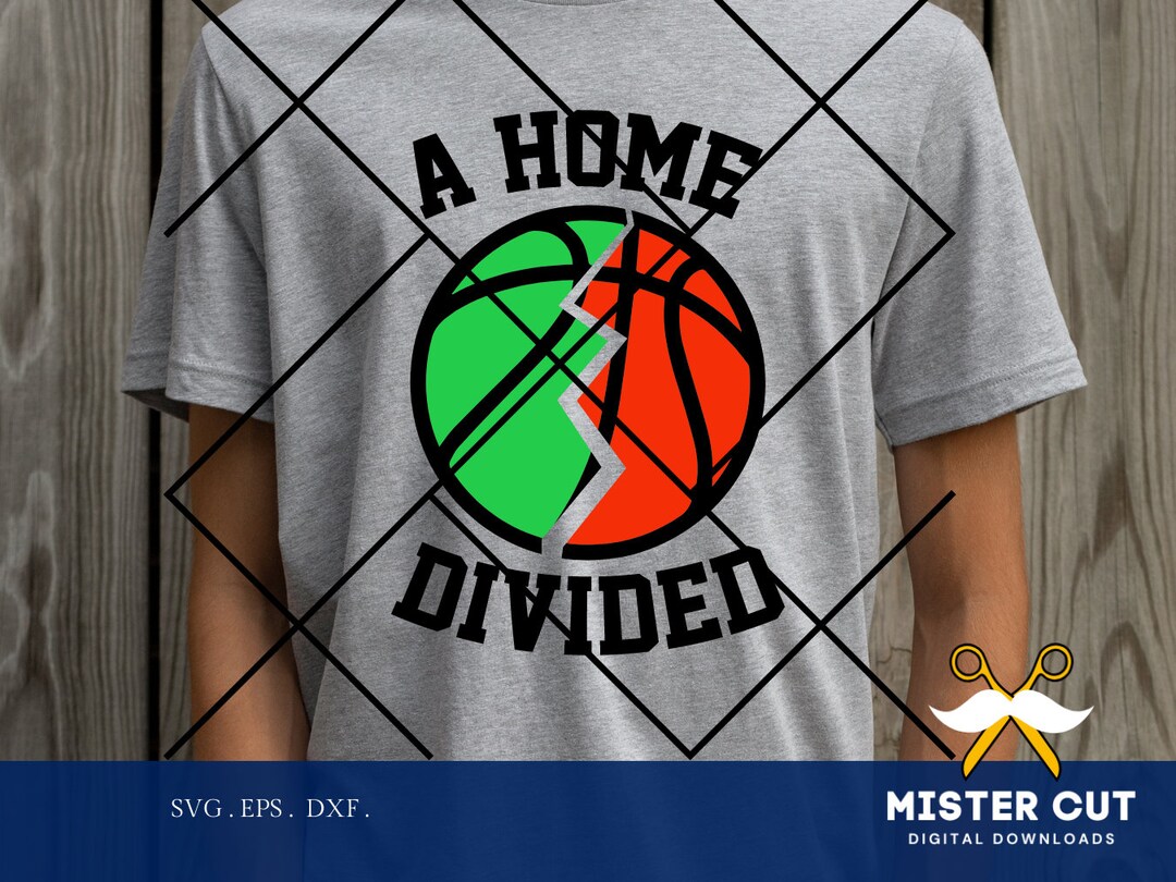 Digital Files, a House Divided Svg, Basketball, SVG, Dxf, Eps, Cut File