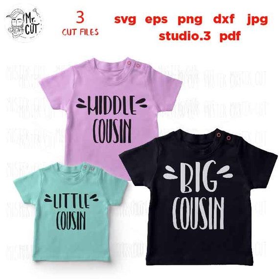 Little Cousin bundel SVG DXF | Etsy 
