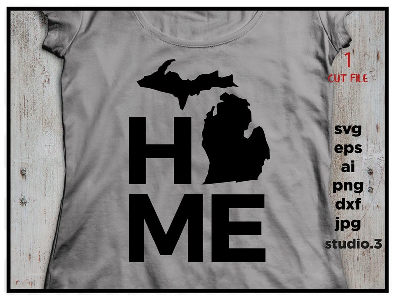 Download Clip Art Cricut Files And Silhouette Cameo Design For Cricut Or Silhouette Home Michigan Cut File Eps Dxf Png Files Cutting File Svg Michigan Art Collectibles