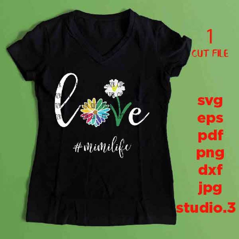 Download Love mimi SVG Grandma Svg dxf jpg mirrored cut file png | Etsy