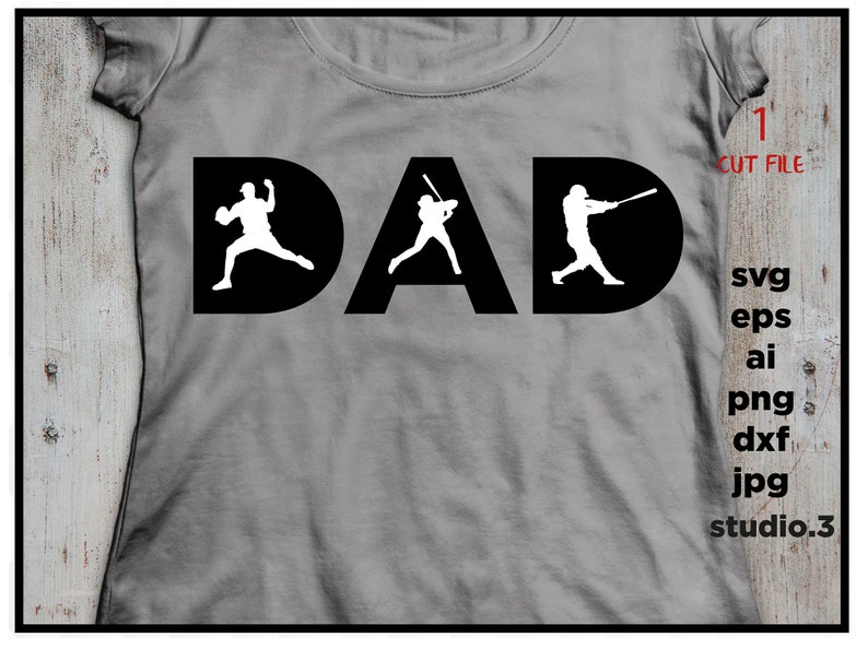 Download Baseball dad Baseball dad SVG PNG Dxf Cricut Silhouette | Etsy