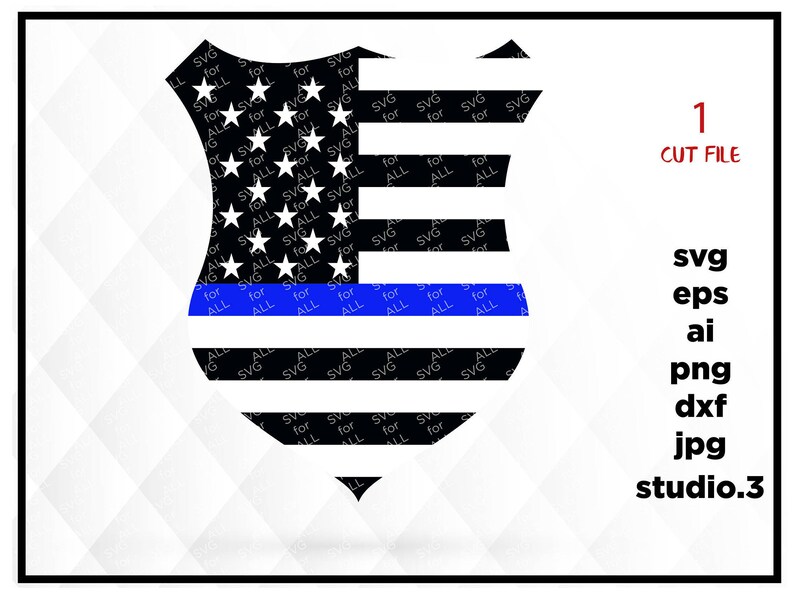 Police Badge SVG Svg Files Badge SVG Police SVG Silhouette Files Cricut Files Police Badge