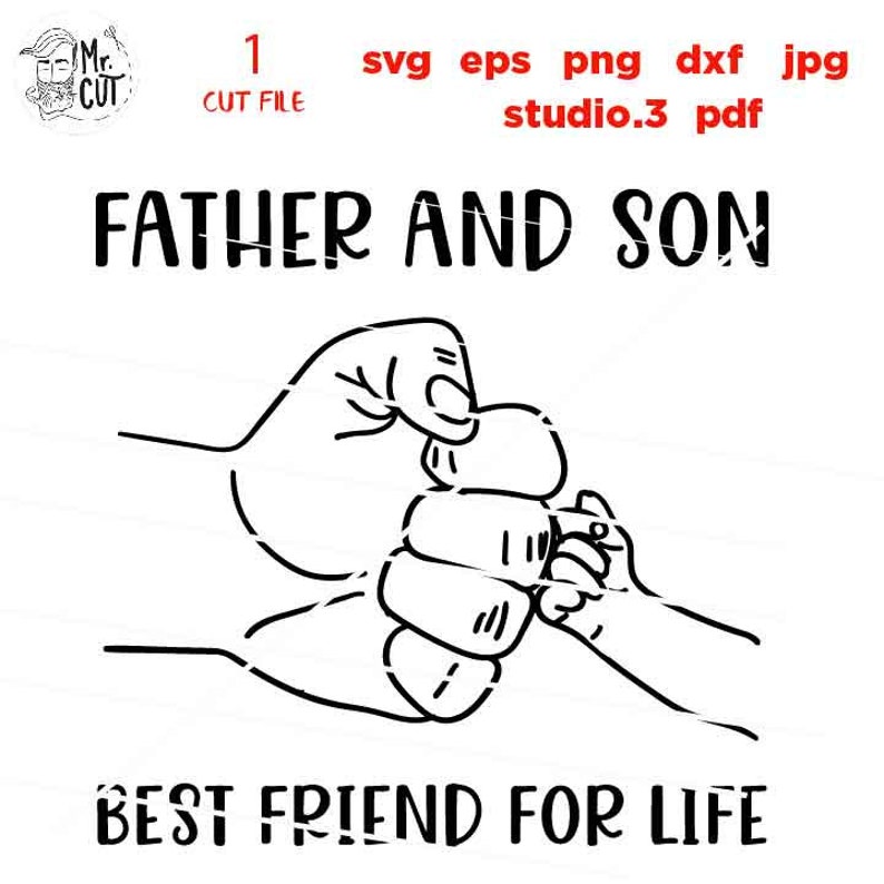 Art Collectibles Clip Art Best Friends Svg Cut File Father Svg Dxf Son Svg Matching Shirts Svg Jpg Transfer Svg Father And Son Svg Fist Bump Svg Dad Svg