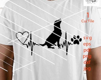 Labrador svg, Labrador heart, svg files, svg files for cricut dog, svg files dog mom, svg file dog silhouette, eps, jpeg, png, dog print