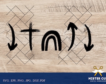 Él vino Él murió Él resucitó Él ascendió Él está volviendo svg, cristiano SVG, DxF, EpS, archivo de corte, png, jpg transferencia, letrero de Pascua svg