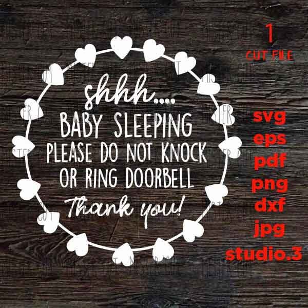 Shhh Bebe Dormir Sil Vous Plait Ne Pas Frapper Ou Sonner La Etsy France