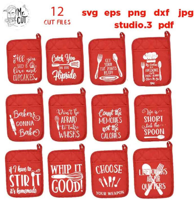 Download Pot Holder svg bundle Potholder svg Oven Mitt svg dxf jpg ...