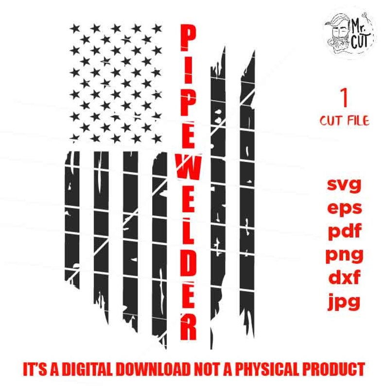 Download USA flag svg pipewelder svg worker usa Flag welder | Etsy