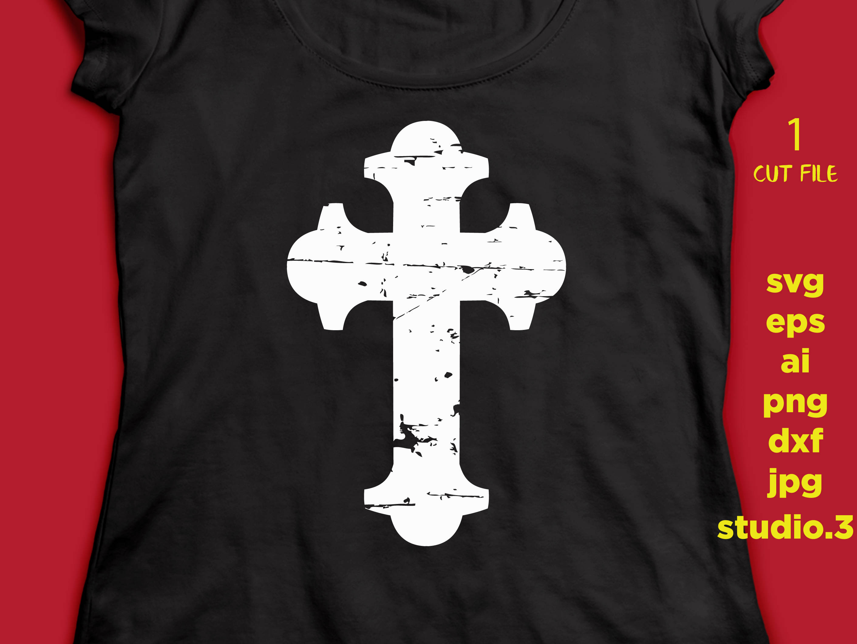 Download Cross svg christian svg distressed cross christmas svg | Etsy