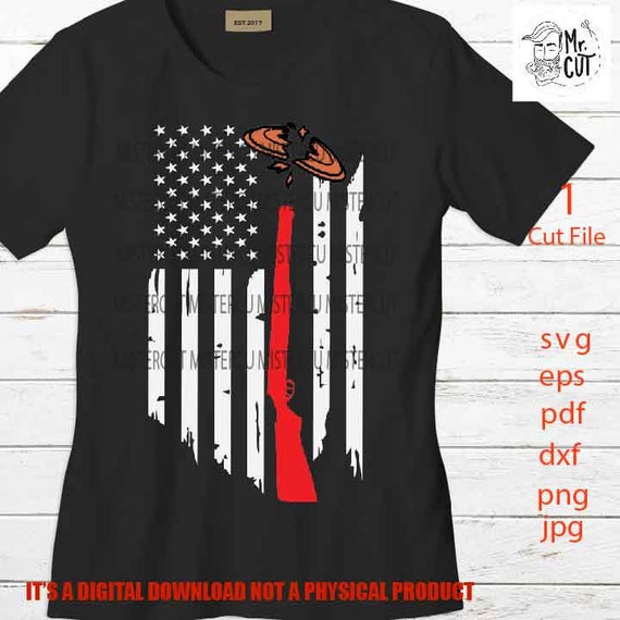 Clay Target Shooting Shirt Trap Skeet American Flag Clay Target Shooting Shirt Trap Skeet American Flag