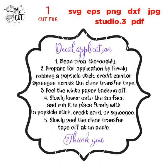 Download Decal Application Svg Decal Care Card Eps Dxf Jpg Glass Decal Application Png Cut File Decal Directions Svg Decal Application Svg Clip Art Art Collectibles Tomtherapy Co Il