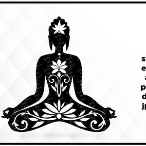 Buddha, Buddha svg, Buddha art, Buddha artwork, Buddha graphic, Buddha png, Buddha icon, meditation, yoga, svg for silhouette, cricut svg