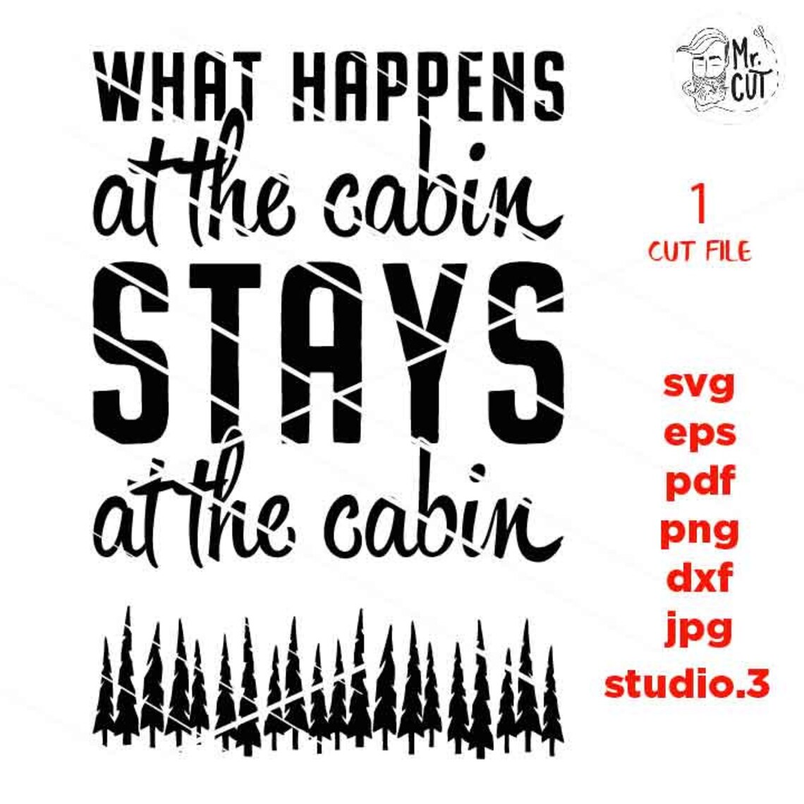 Cabin SVG What Happens to Cabin Stays at the Cabin Cabin | Etsy