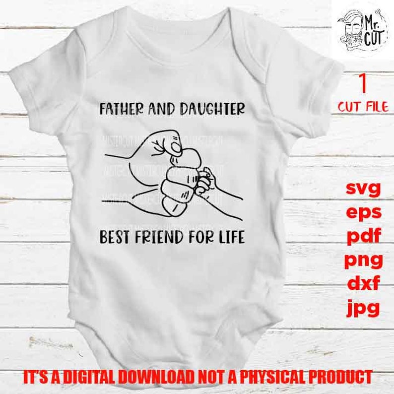 Download Father and daughter svg fist bump svg best friends svg png ...
