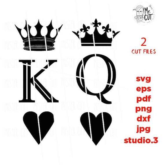 King And Queen Usa Flag Crown SVG Files for Cricut Silhouette Dxf Eps Pdf Png Included