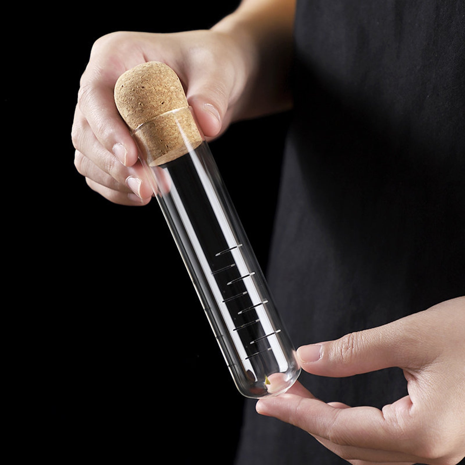 2 Pack Glass Tube Tea Infuser Filter Cork Cute Tea Defuser Etsy