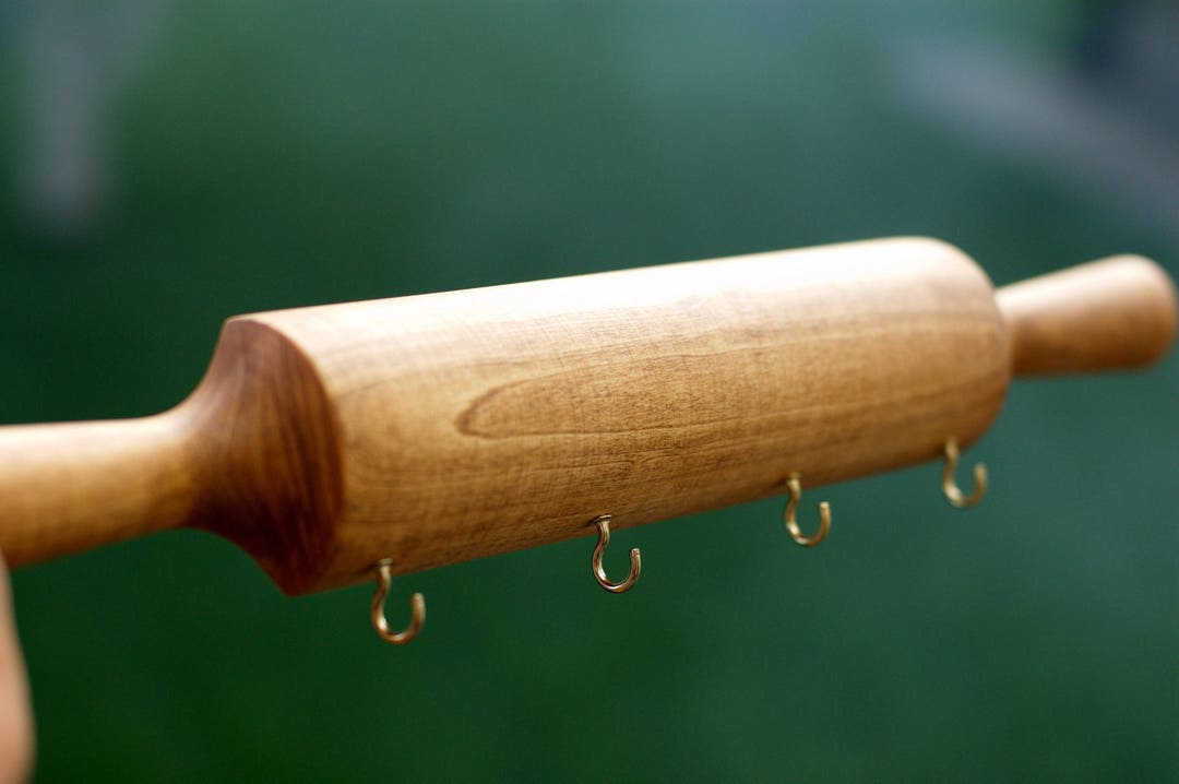 Handmade Hanging Rack Wood Hanger Towel Rack Coat Rack Wall Hooks Solid Wood Hat Rack Natural ...