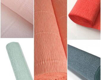 Italian Crepe Paper Rolls, Paper flowers, Wrapping paper, decor, Paper Craft Supplies, Crepe Paper Decor, Table Decor, Florist Gift Wrap