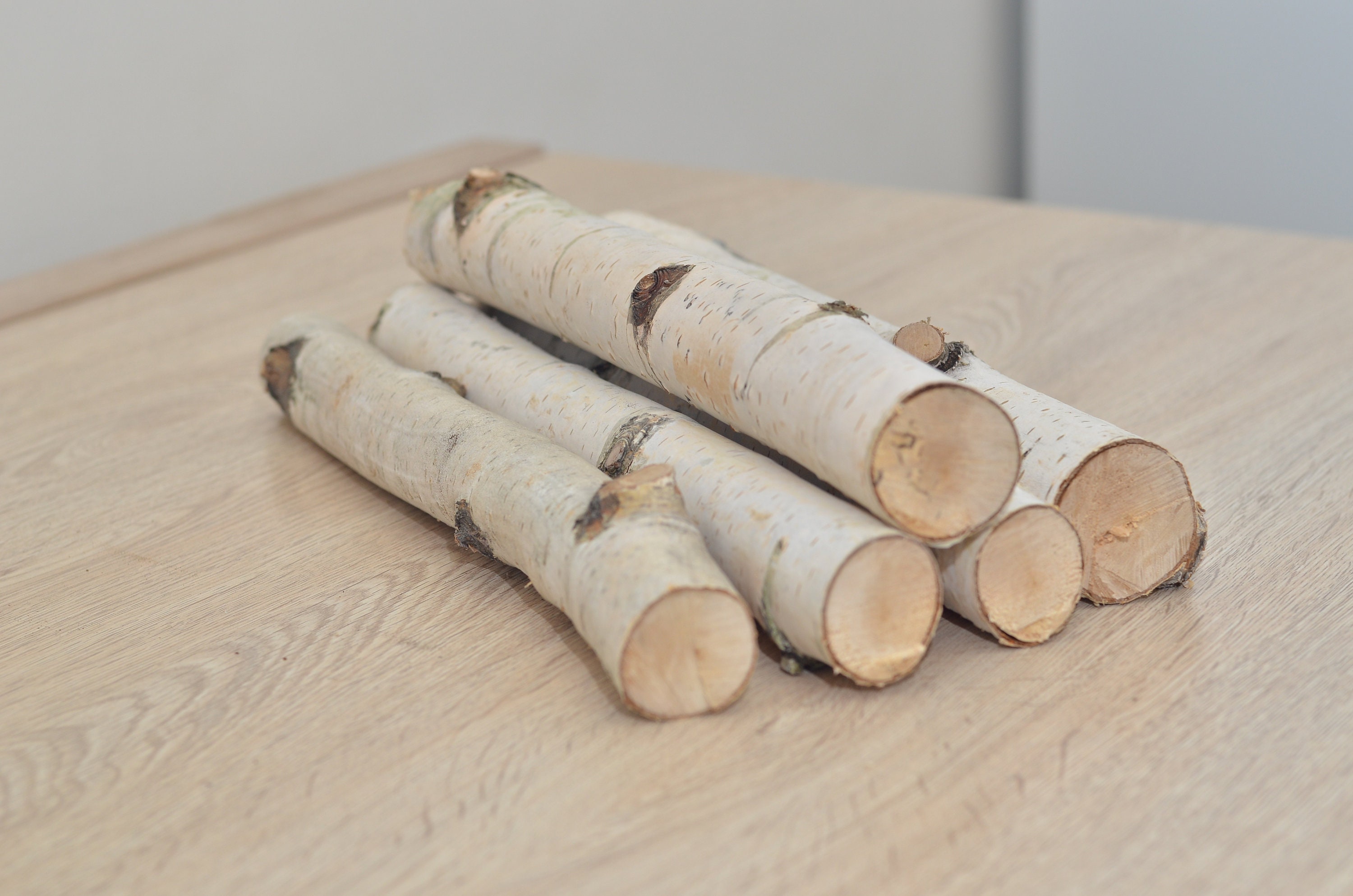 Wilson Decorative White Birch Logs, Natural Bark Wood Home Décor - 17-18  in Length 1.5-4