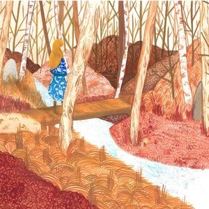 Fairy Tale Princess, Princess Vasilisa the Beautiful, Russian Fairy Tale, A5 Print