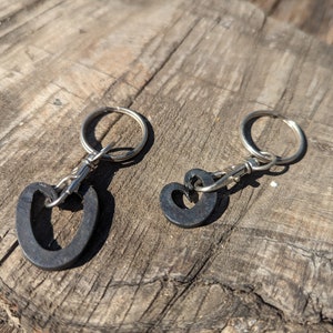 Hand forged Heart Keychain