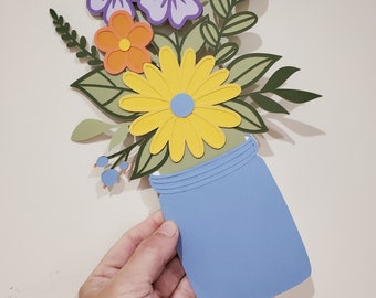 Floral Bouquet Gift Card Holder