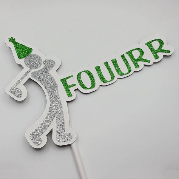 Fouurr Cake Topper - Golf Theme Birthday