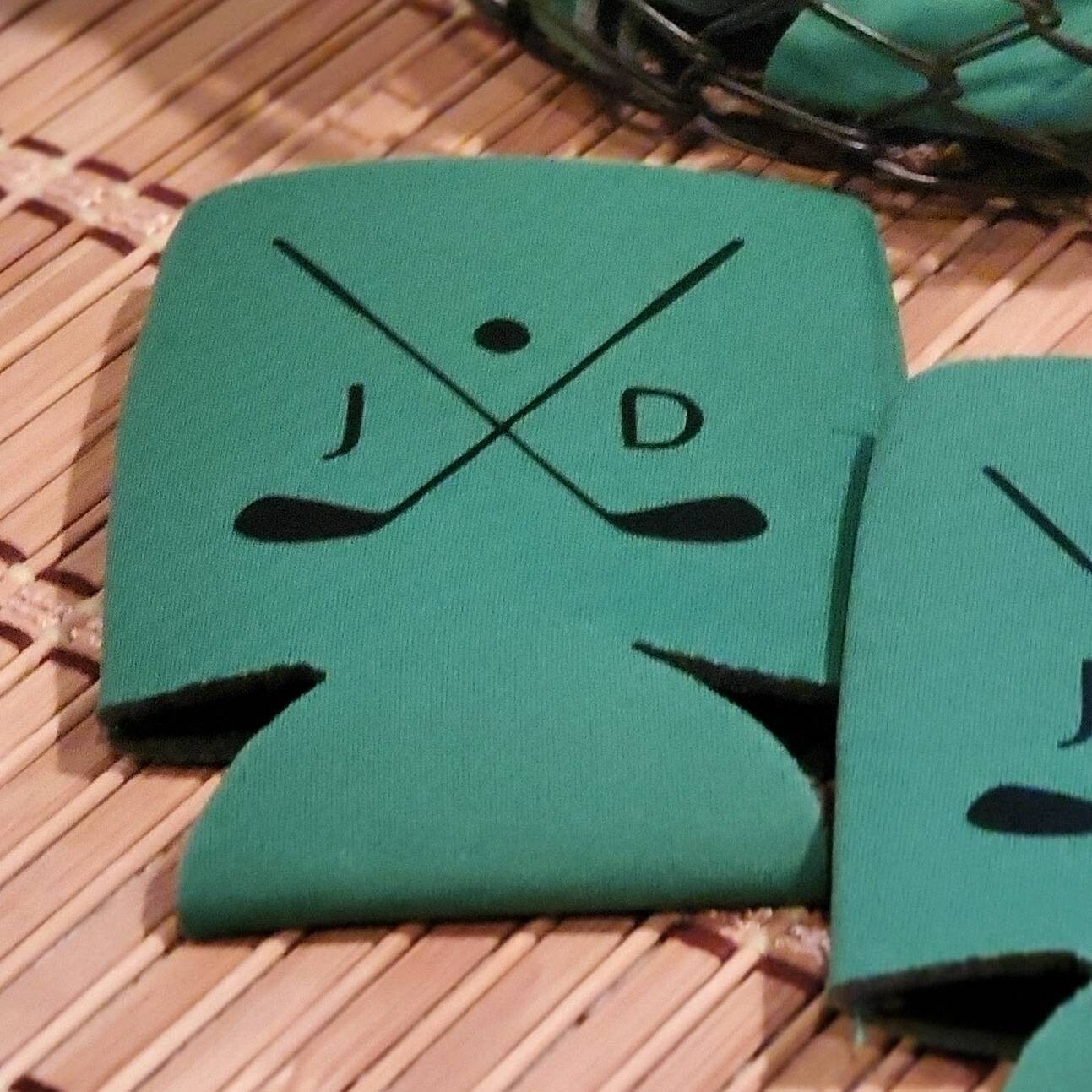 Golf Themed Koozies Etsy