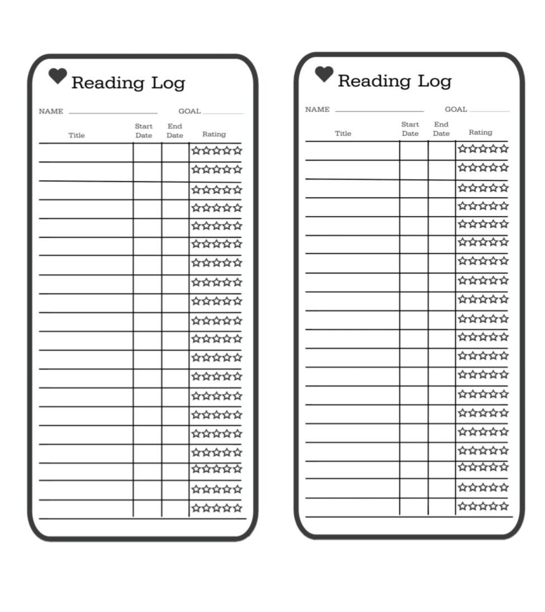 Set of 3 Printable Bookmarks for Tracking Reading - Etsy