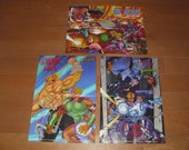 Three Dagger Enterprises Promo Posters and One SIN Comics Poster 1993. Scorpion Corps Royal Chad Team Anarchy and Mavericks Rick Leach