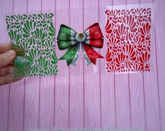 UV DTF WRAP -Ready to apply- uv dtf cup wrap- coquette Mexican bow - Latina glass can wrap