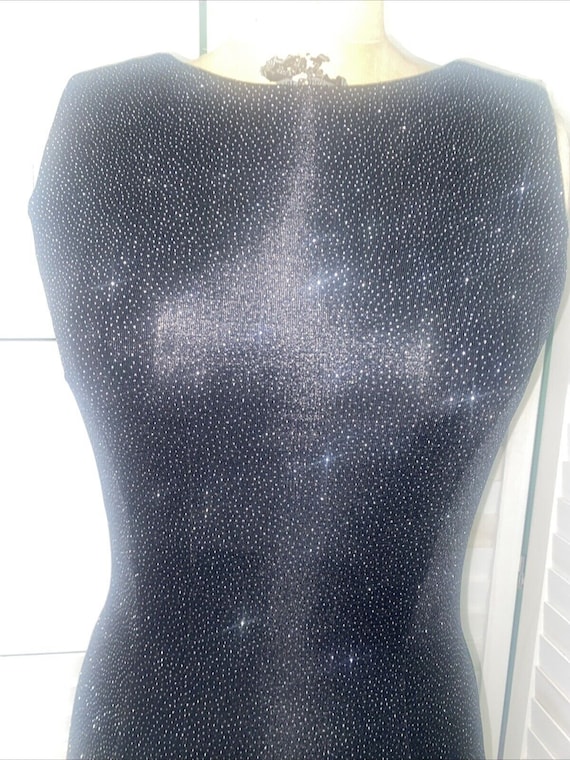 VTG 80s 90s Betsy & Adam Black Sparkle Dress Formal Evening Cocktail Gown  Medium - Etsy
