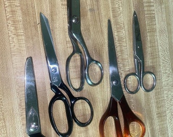 Lot Of 5 Vintage Scissors - Italian, Heritage, Japanese, Kleencut Shears