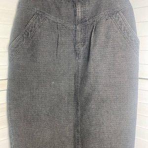 Vintage D.D. Sloane Denim Gray Skirt Sz 9/10 Midi Length