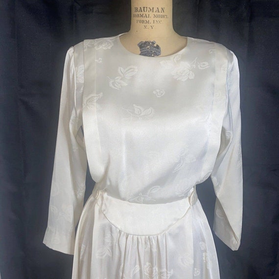 Vintage NILI II 70s/80s Beautiful Off White Dress… - image 2