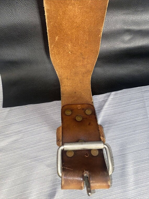 Pro Gym Leather Weight Lifting Belt Small Vintage Albuquerque Etsy