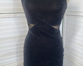 Vintage Jay Jacobs 80s 90s Formal Cocktail Prom Little Black Dress Small USA