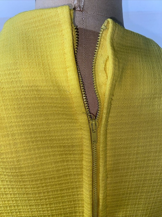 Vintage 60s/70s Yellow Maxi Dress Handmade Short … - image 8