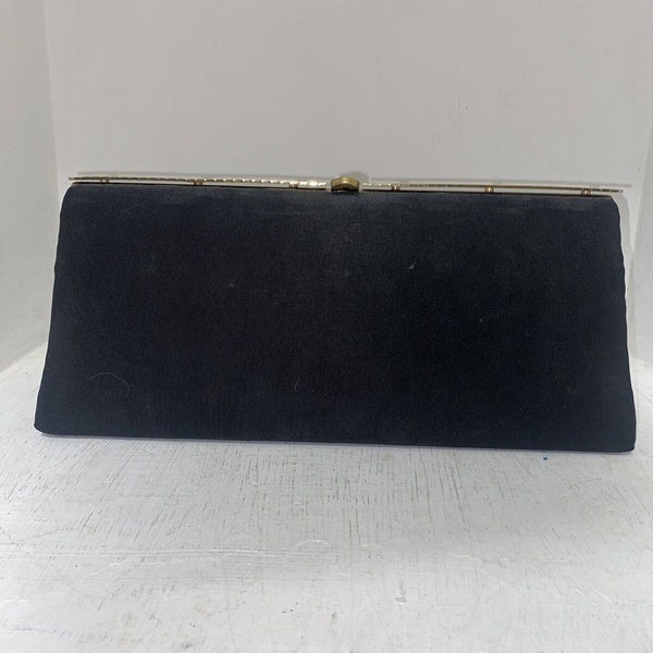 Vintage Black 1950S 60S GARAY Clutch Purse Evening Bag