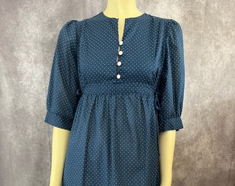 Vintage Polka Dotted Dress Size 13/14 Medium