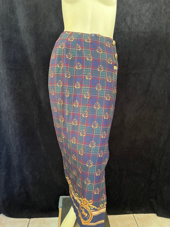 Women's Vintage Long Wrap Skirt Size 12 (Small) - image 2