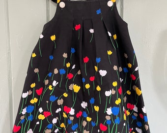 robe à fleurs vintage pour petite fille