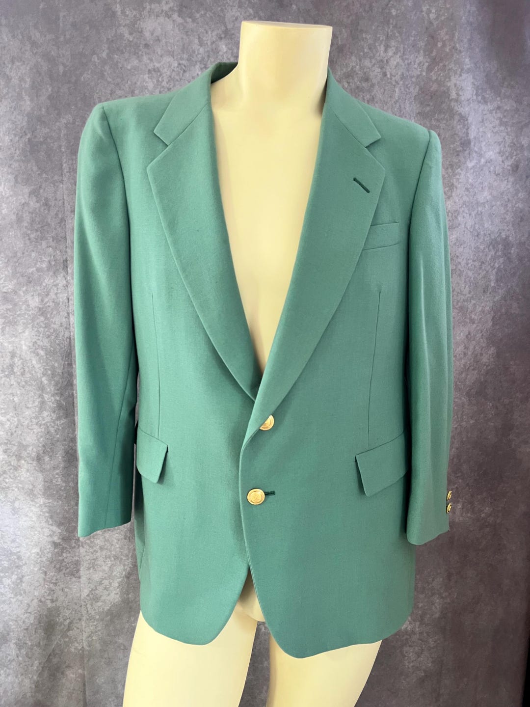 Men's Vintage Sage Green Sports Jacket 42 - Etsy