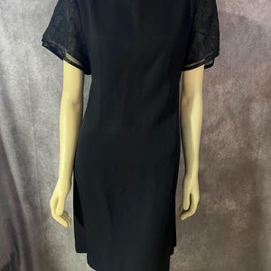 Vintage 90er Jahre Schwarzes Kleid Gr.42