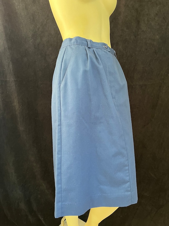 Vintage 70s/80s Navy Blue Skirt - image 5